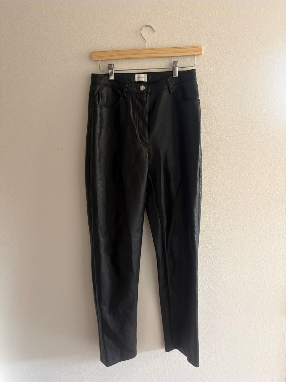 Aritzia Wilfred Faux Leather Pants